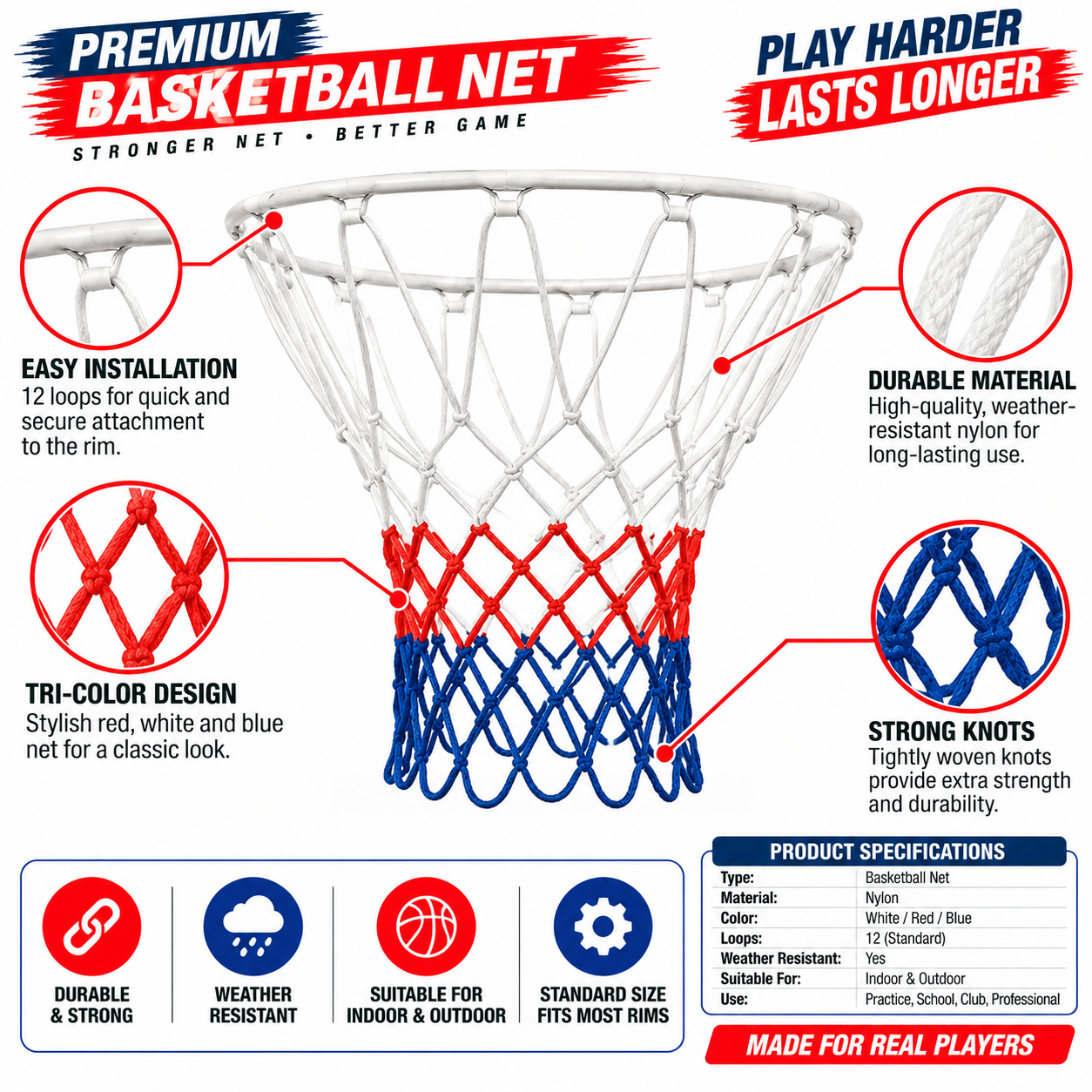 Basketball Hoop Net