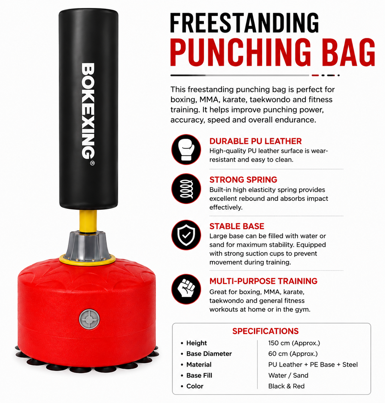 HI-TOUCH Boxing Bag MS-01