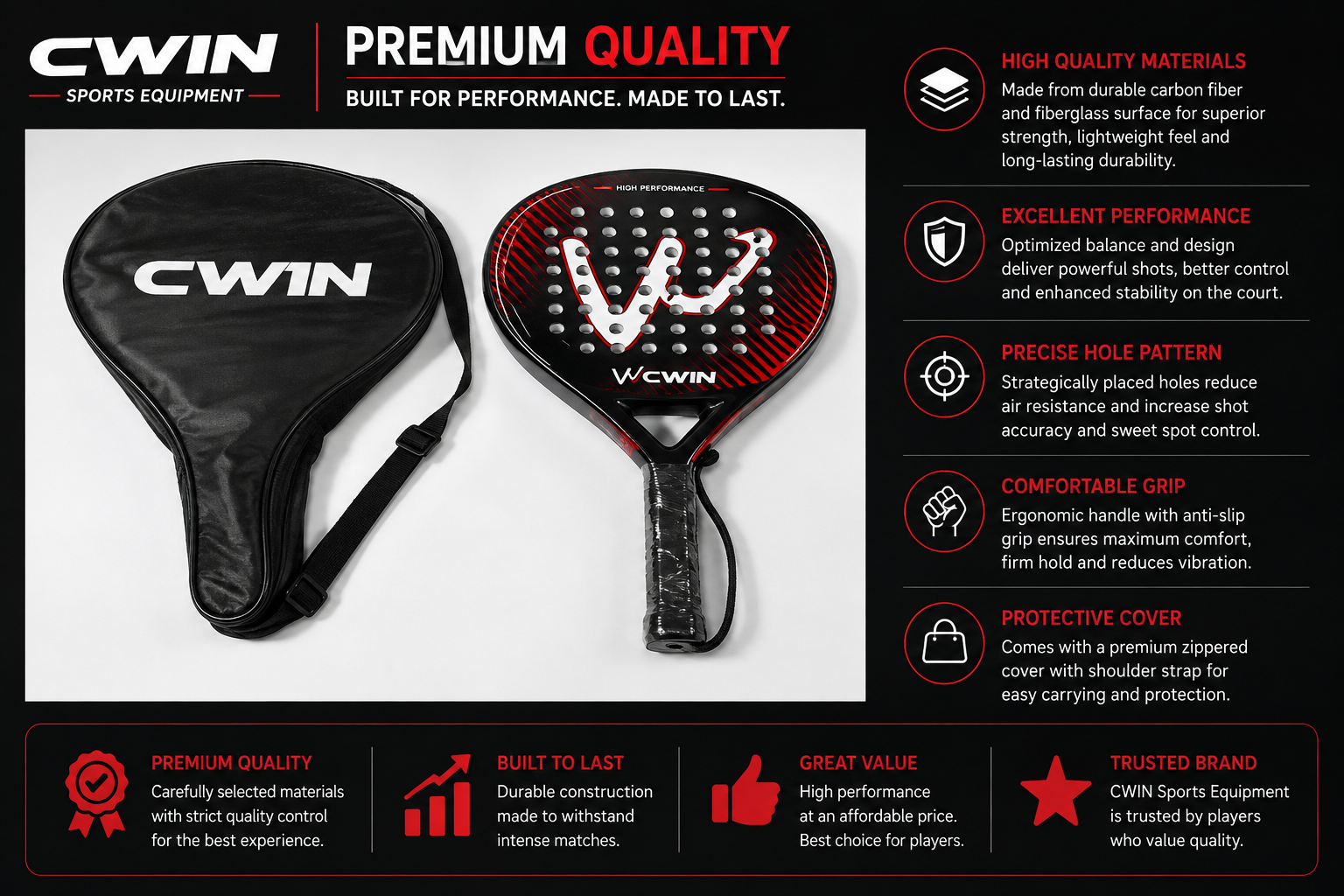 Padel Racket 4022