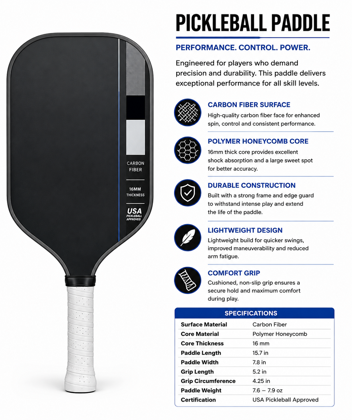 Pickleball Paddle