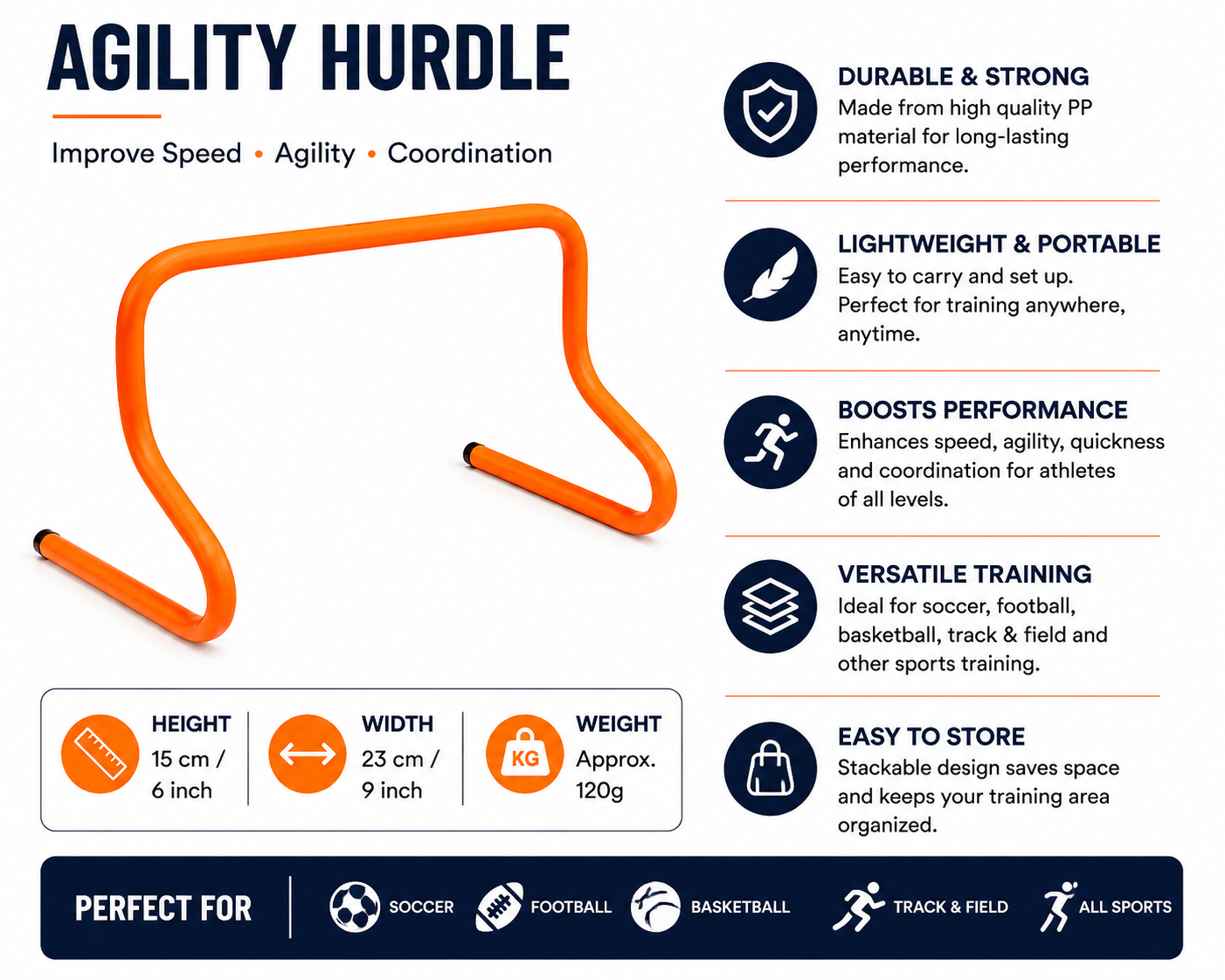 Soccer Agility Hurdle