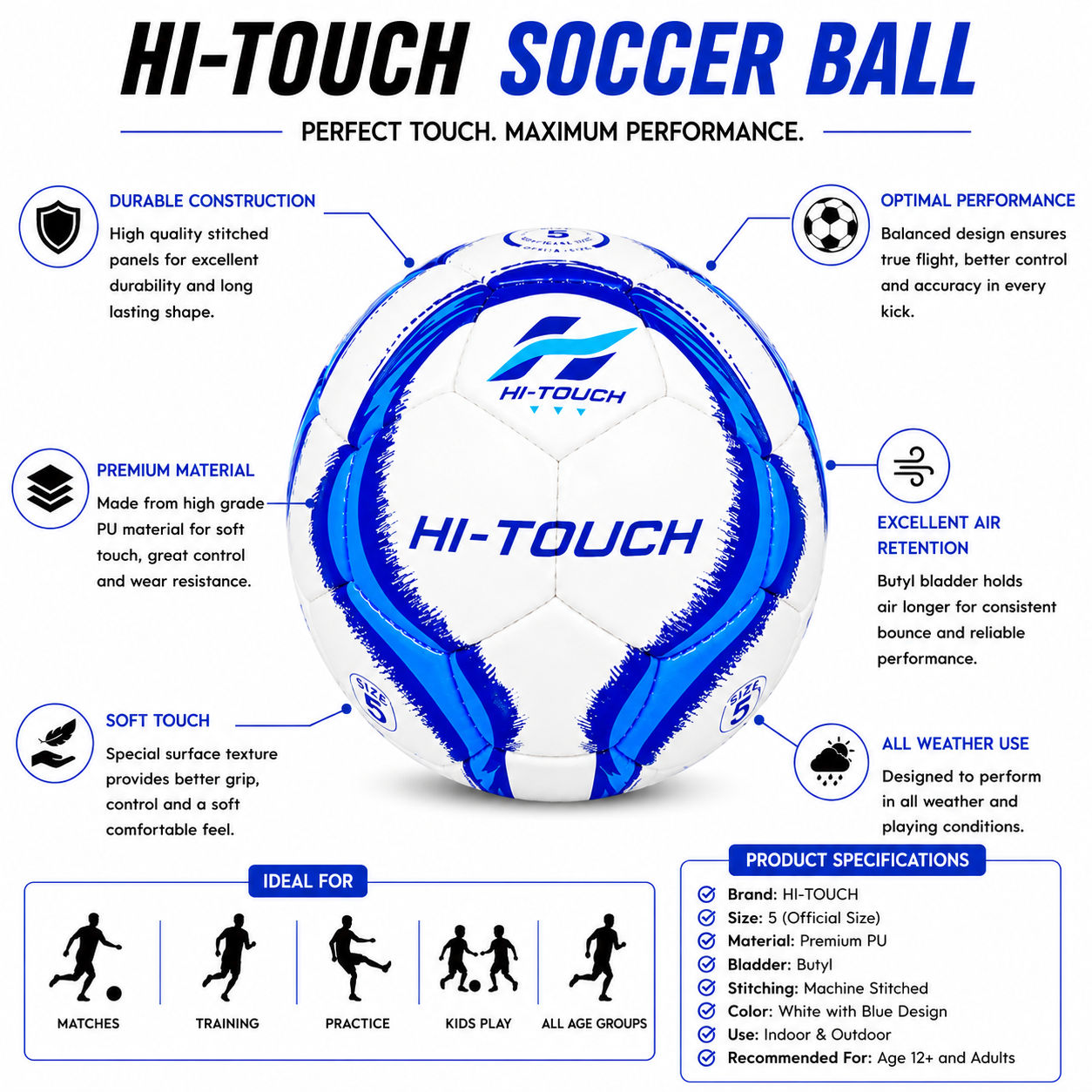 HI-TOUCH Pulse Pro Soccer Ball