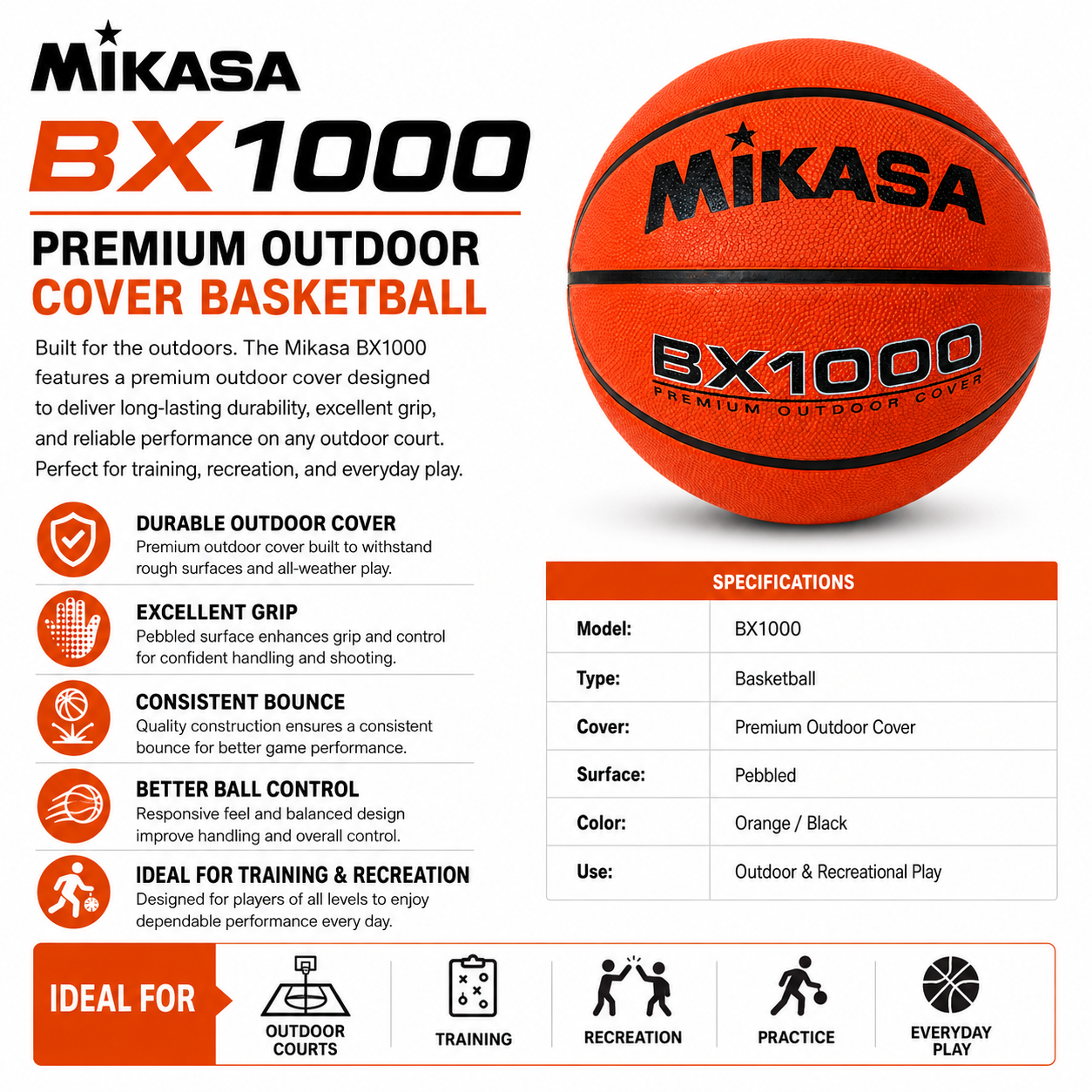 MIKASA BX1000 BASKETBALL