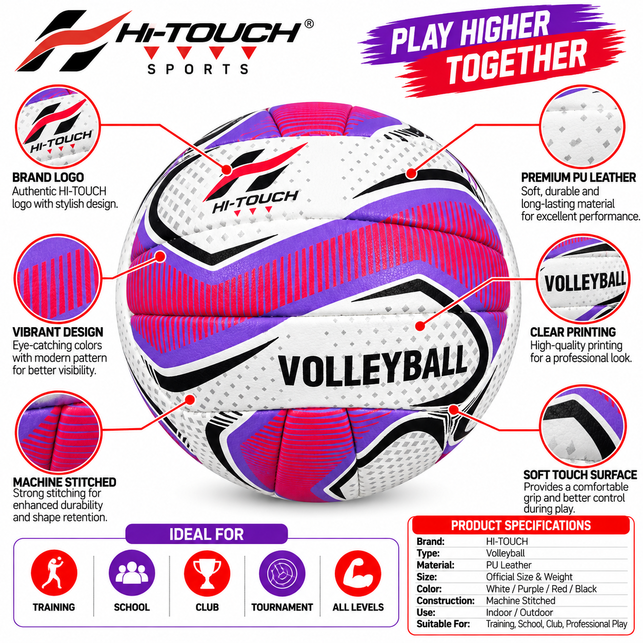 HI-TOUCH Velocity Pro Volleyball