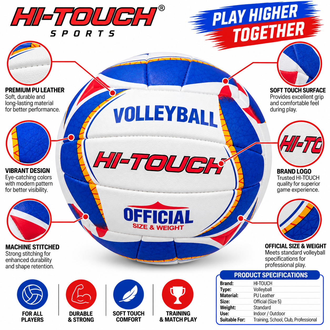 HI-TOUCH Elite Match Volleyball