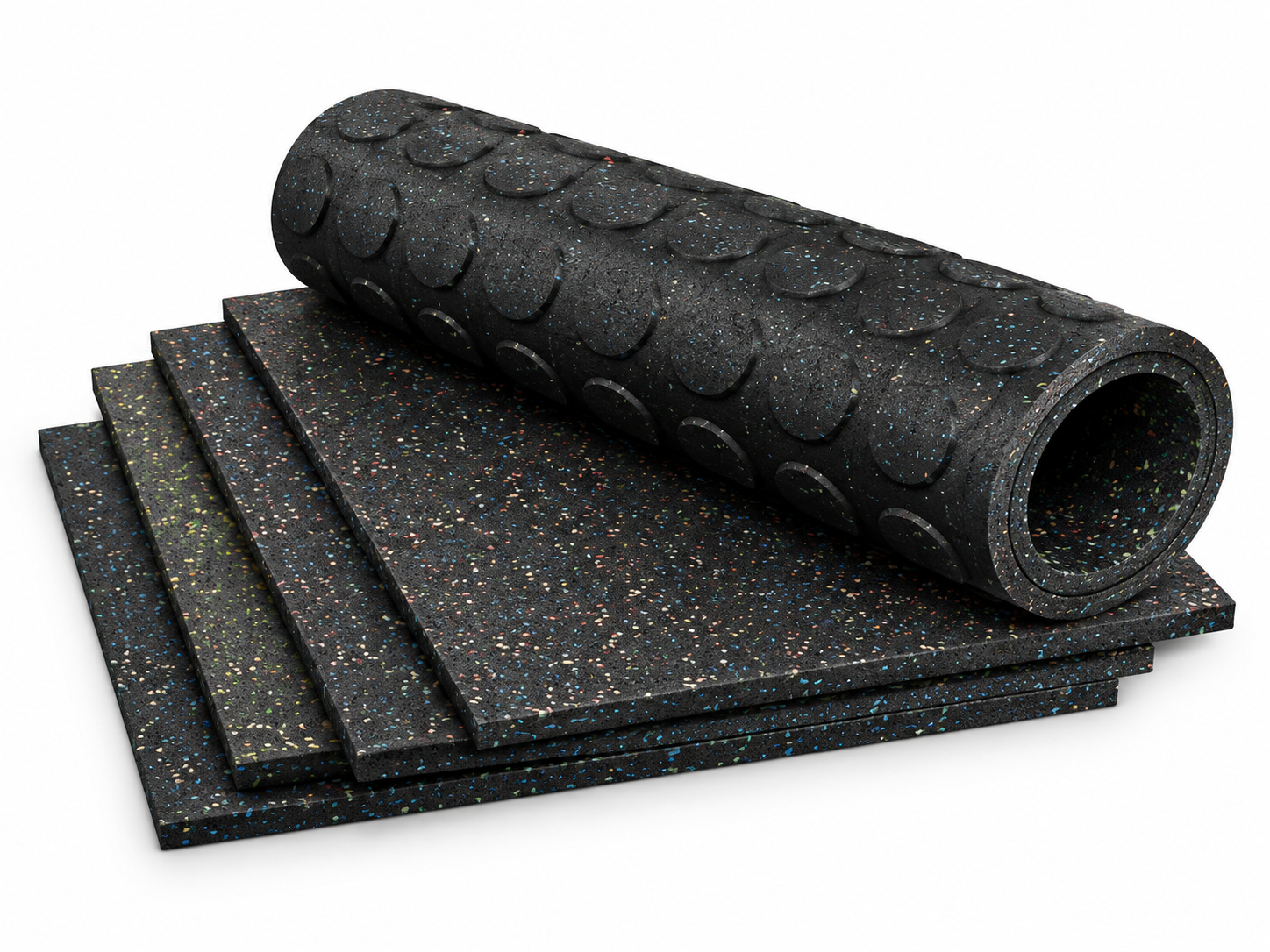 Rubber Gym Mat - 100cm Protective Floor Mat